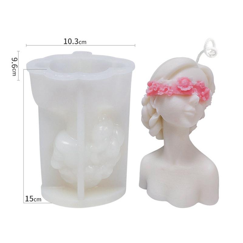 Khuôn Làm Xà Phòng Bằng Silicone Hình Chân Dung Cô Gái DIY # 2