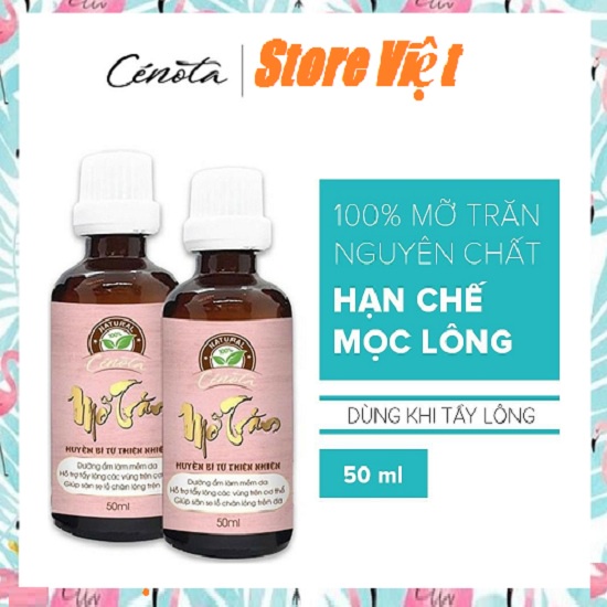 Mỡ trăn Cenota 50ml, mỡ trăn hỗ trợ triệt lông vĩnh viễn - Store Việt