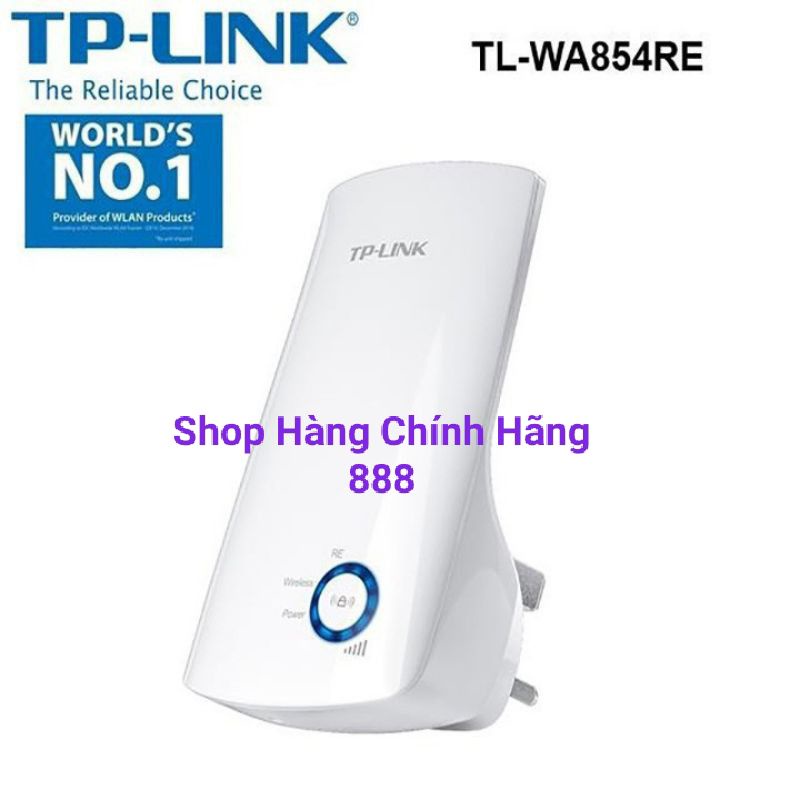 Bộ Kích Sóng Wifi TP Link 854RE Repeater (TL-WA854RE 300Mbps - Bộ mở rộng sóng wifi) - Hàng Chính Hãng