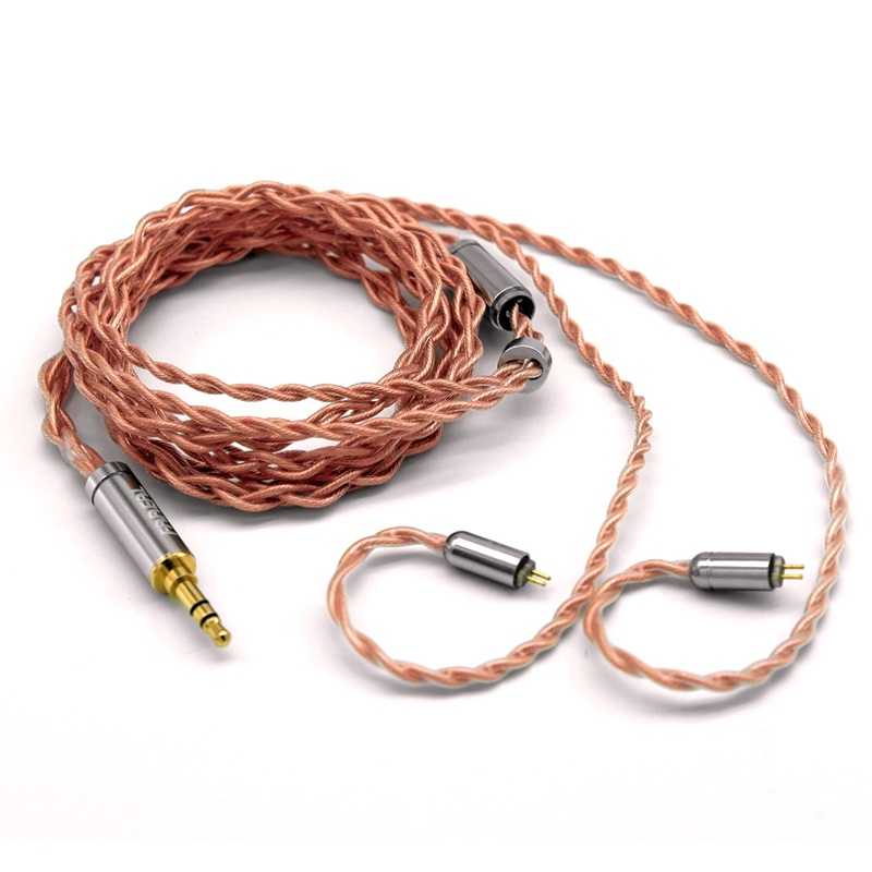 Dây cáp FAAEAL mạ vàng 3.5/2.5/4.4mm 2 chân mm MCX cho tai nghe KZ TFZ Shure SE215