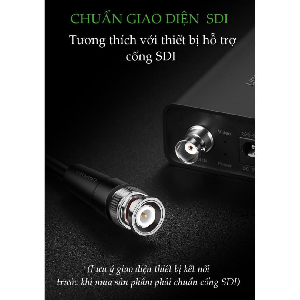 Mua ngay Dây cáp tín hiệu SDI dùng để kết nối với các thiết bị video UGREEN SP103 [Giảm giá 5%]