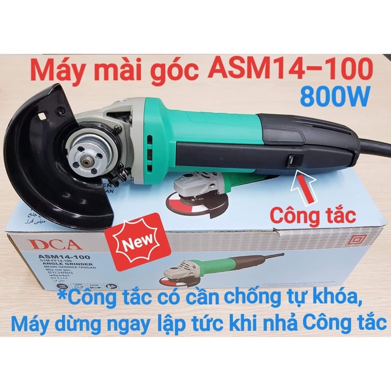 MÁY MÀI GÓC 800W CÔNG TẮC AN TOÀN ASM14-100 DCA