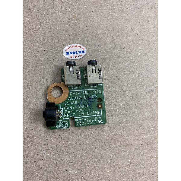 Board jack âm thanh và micro laptop dell vostro 1440 1450 2420 inspiron 3420 N4050