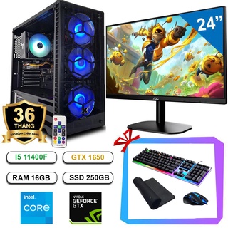 Full Bộ PC Gaming Malzahar – I5 11400F/ B560M/ 16GB/ GTX 1650/ 24 inch Full HD