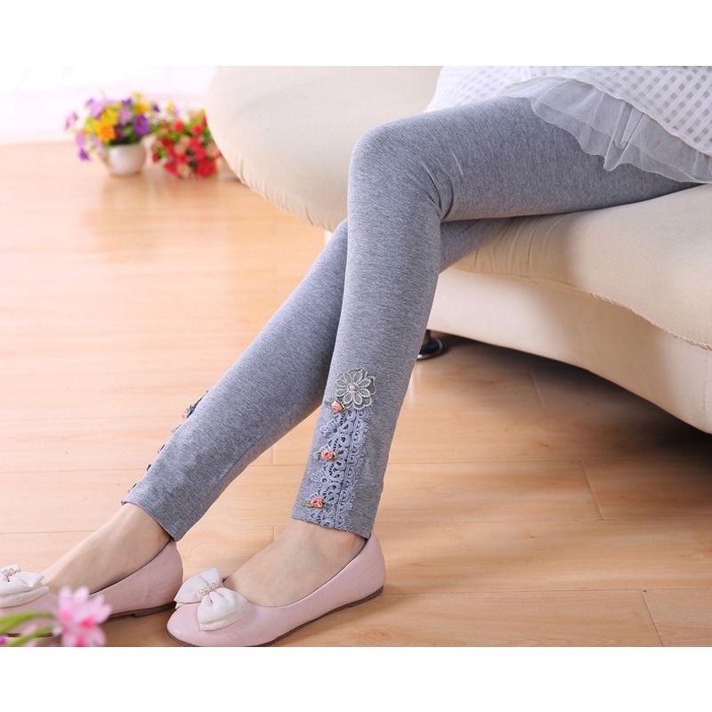 Quần Legging Dài Dáng Ôm Thời Trang Mùa Thu 2021 Cho Bé Gái