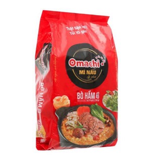mì tôm omachi bò hầm bịch lớn 10 gói