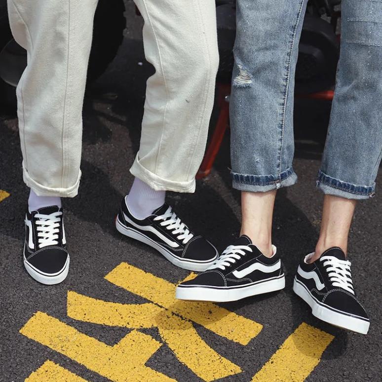 GIÀY 𝐕𝐀𝐍𝐒 OLD SKOOL MÀU ĐEN Giày thể thao nam nữ 2021