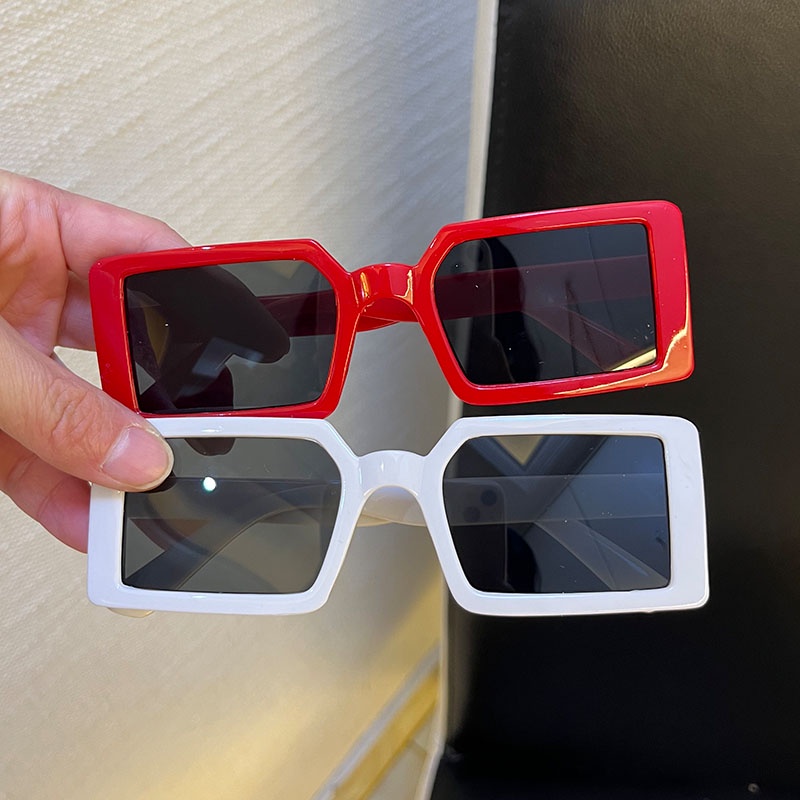 Kính Mát Vuông Chống Tia Cực Tím Thời Trang Cho Bé Trai Và Gái