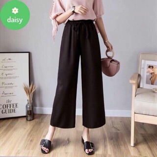 Quần ống rộng đai nơ chất đũi có size