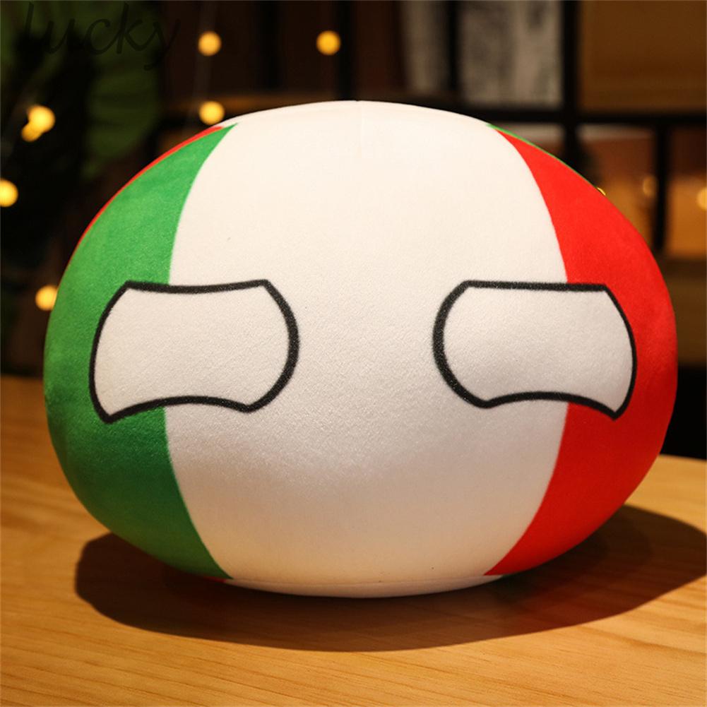 LUCKY~Creativity Polandball Plush 10cm Pendant Country Plush Ball Toy Keyring China Brand New#Ready Stock