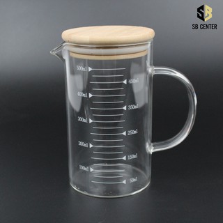 Ca Định Lượng Thủy Tinh Nắp Gỗ