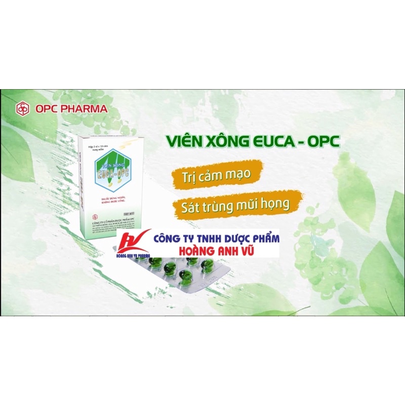 VIÊN XÔNG EUCA-OPC HỘP 2 VĨ x 10 VIÊN