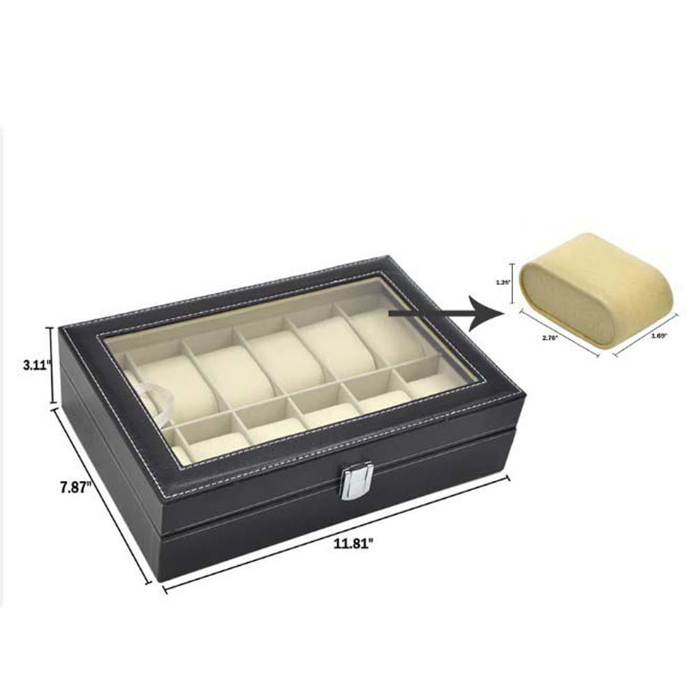 Hộp Gỗ Đựng Đồng Hồ 12 Ngăn Tiện Dụng Cho Nữ