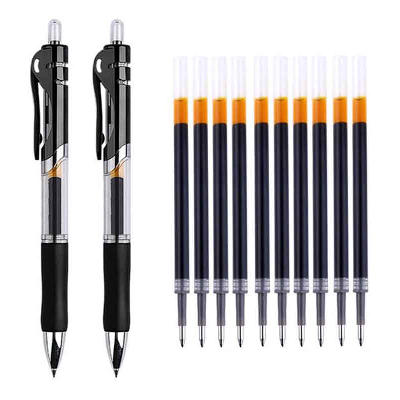 Set 25/12 Bút Bi Mực Xanh/Đỏ/Đen Ngòi 0.5mm Thay Thế Tiện Dụng