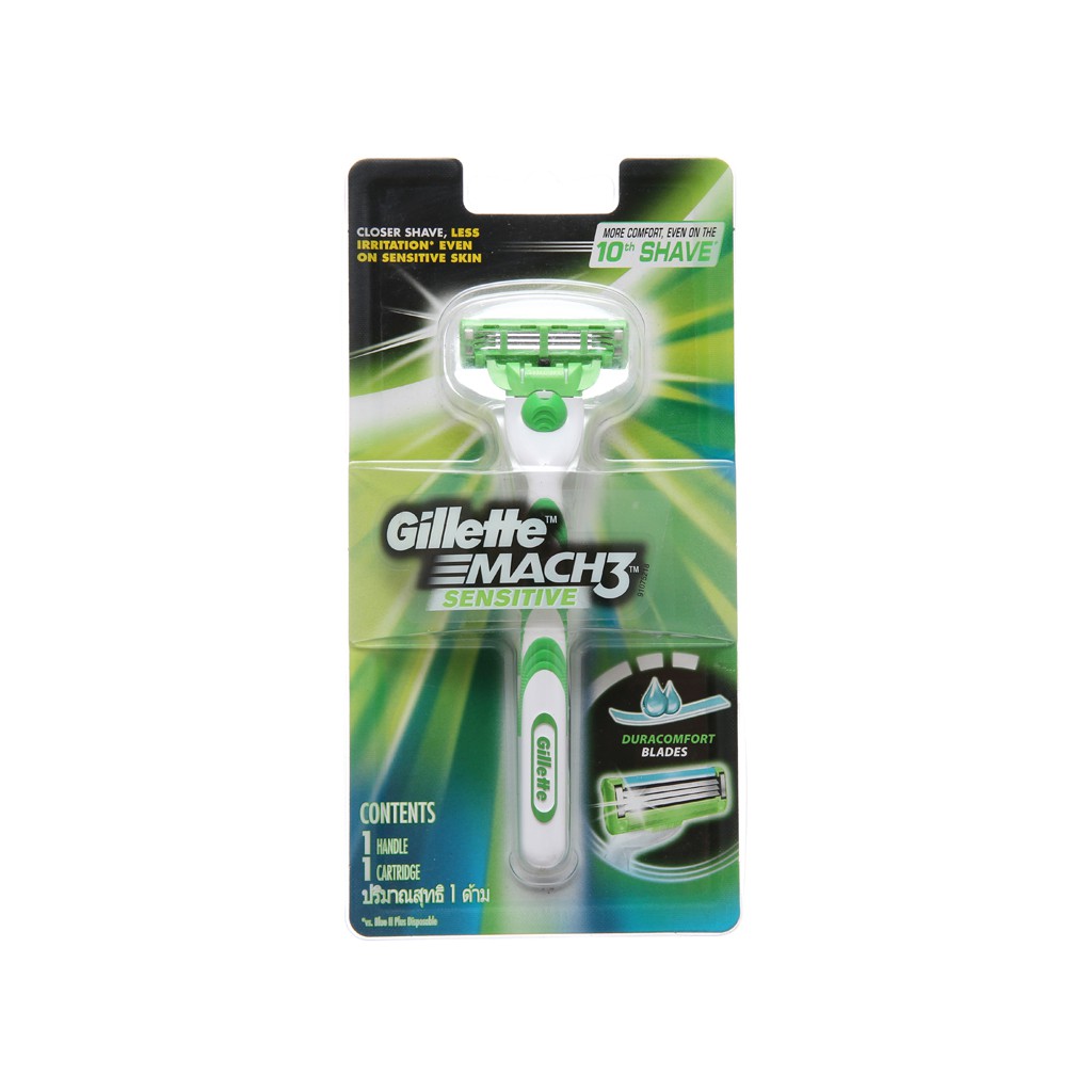 Dao cạo râu 3 lưỡi Gillette Mach 3 Sensitive