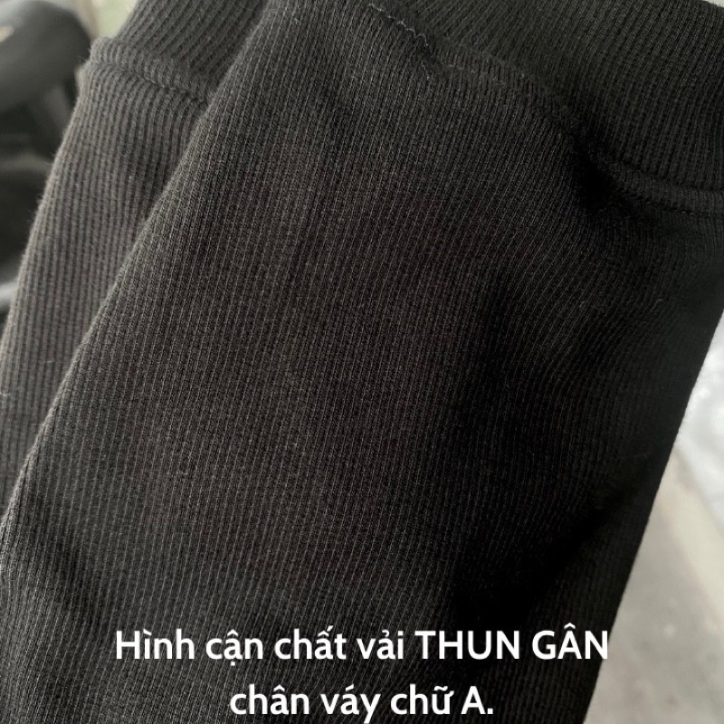 Chân Váy Chữ A Thun Gân Có Lót Ôm Body ✨ YUMI BÁN SỈ