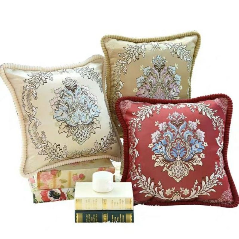 Vỏ gối Tựa Sofa, Vỏ tựa Lưng Tây Âu dành cho ghế sofa, salon, ghế kẹp trà-Vỏ Gấm Cao Cấp Sang Trọng - Size 45cm x 45 cm | BigBuy360 - bigbuy360.vn