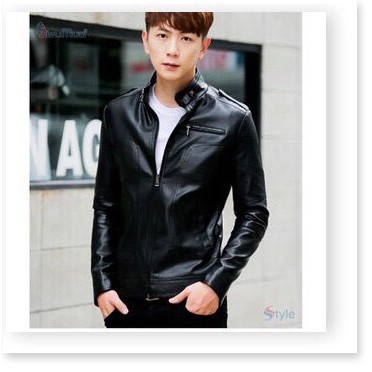 Áo khoác da nam dây kéo đồng da xịn k bong tróc cực ngầu cho anh em KOKO MI FASHION