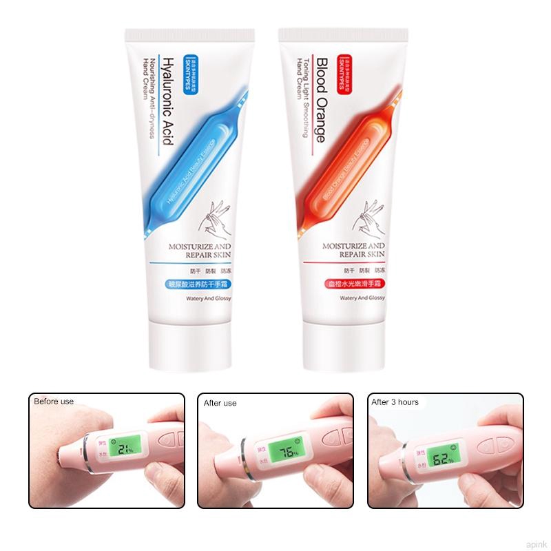 [Hàng mới về] Kem dưỡng tay chiết xuất cam đỏ/Acid Hyaluronic giữ ẩm chống nứt nẻ | BigBuy360 - bigbuy360.vn