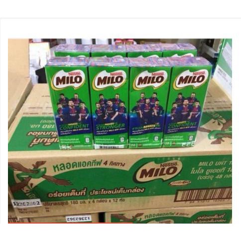 [Hàng Sẵn] Lốc 4 hộp sữa Milo Thái 180ml date mới