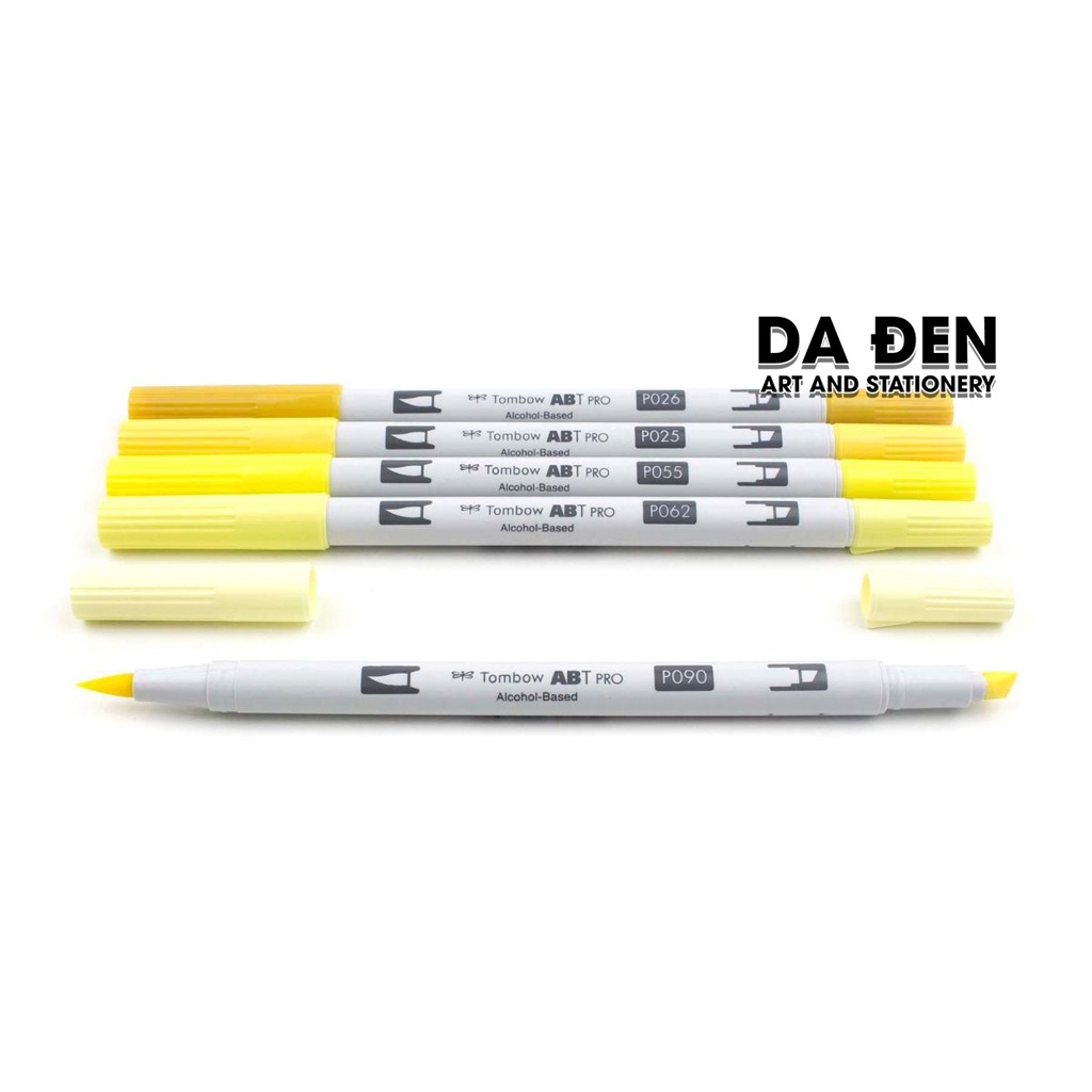 [DA ĐEN] Bộ 5 Bút Dual Marker Tombow ABT Pro - Yellow Tones