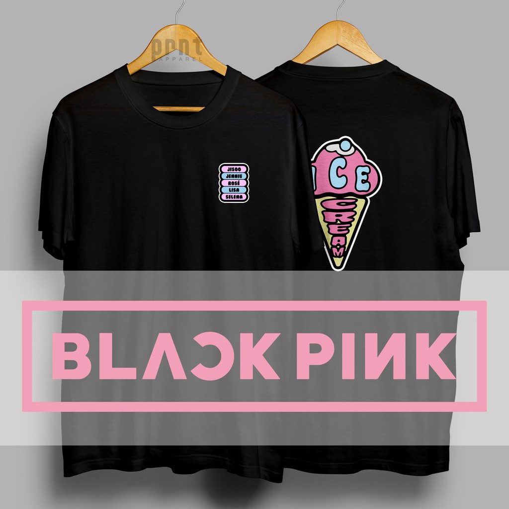 (SALE SỐC) Áo thun in hình Blackpink Ice Cream Selena Gomez Ice Cream - gia rẻ