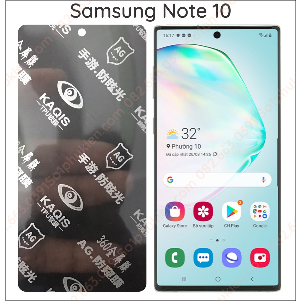 Dán PPF chống nhìn trộm Samsung note 10 / note 10 plus ( note 10+ )