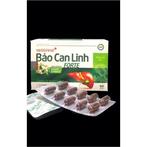 Bảo Can Linh Forte Medstand - Mát gan, thanh nhiệt, giải độc gan, tăng cường chức năng gan - Hộp 60 viên