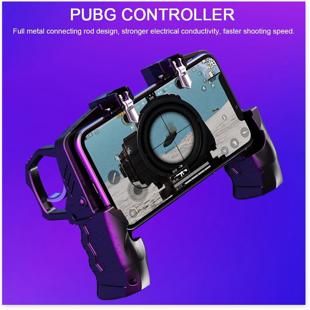 Feiku K21 Pubg Dụng Cụ Điều Khiển Trò Chơi Điện Thoại Di Động Tay Cầm Chơi Game Cho Người Hâm Mộ Chơi Game Nút Bắn Tay C