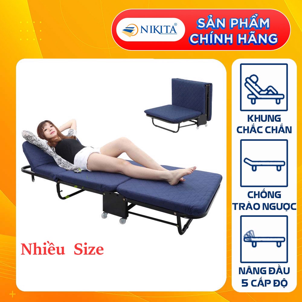Giường Gấp Văn Phòng Cao Cấp NIKITA GB Chính Hãng - Nhiều size - Màu