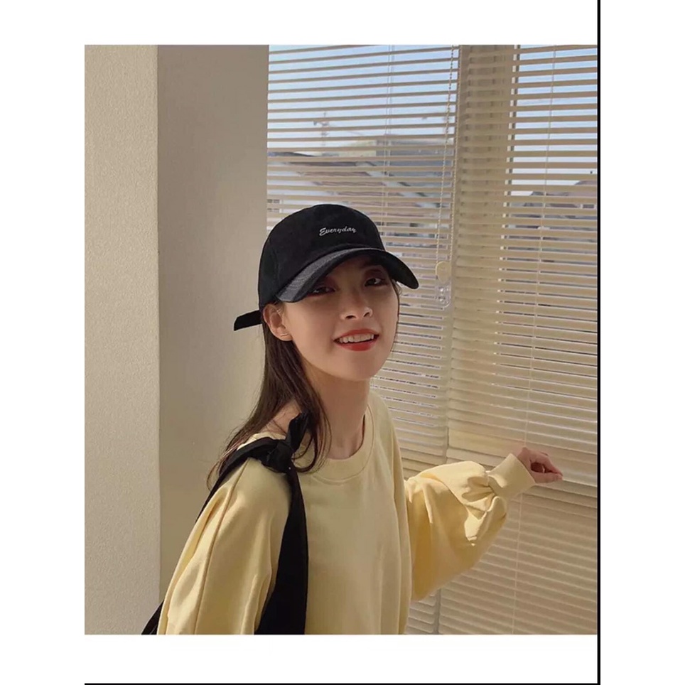 Mũ lưỡi trai ❤️ Nón kết thêu chữ Everyday phong cách Ulzzang form unisex nam nữ N10