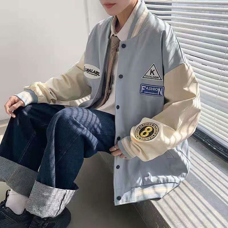 Áo bomber nam form rộng thời trang unisex hàn quốc 2021 Áo khoác nam big size kiểu bóng cháy thời trang du lịch đi học