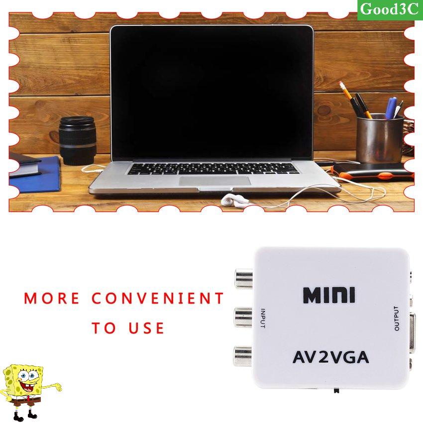 Mini High Definition AV2VGA Video Converter Box AV RCA CVBS To VGA Converter