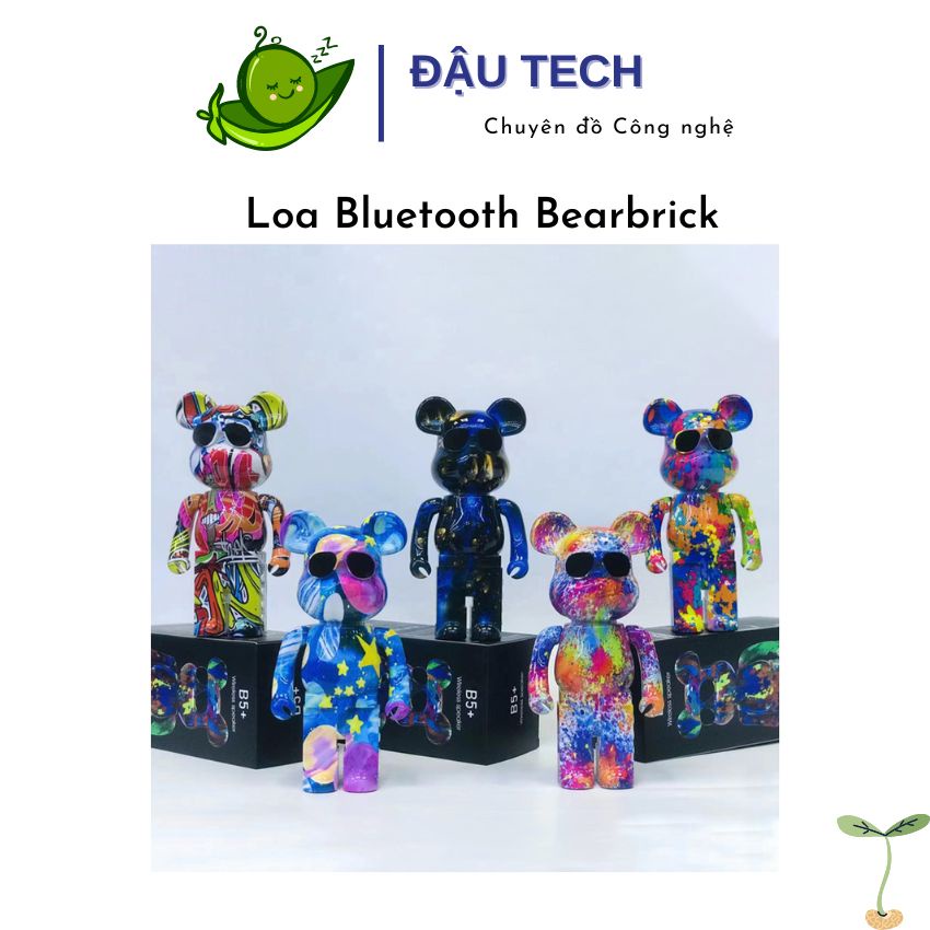Loa Bluetooth BearBrick B5+ không dây, âm thanh nghe cực chất, bass mạnh