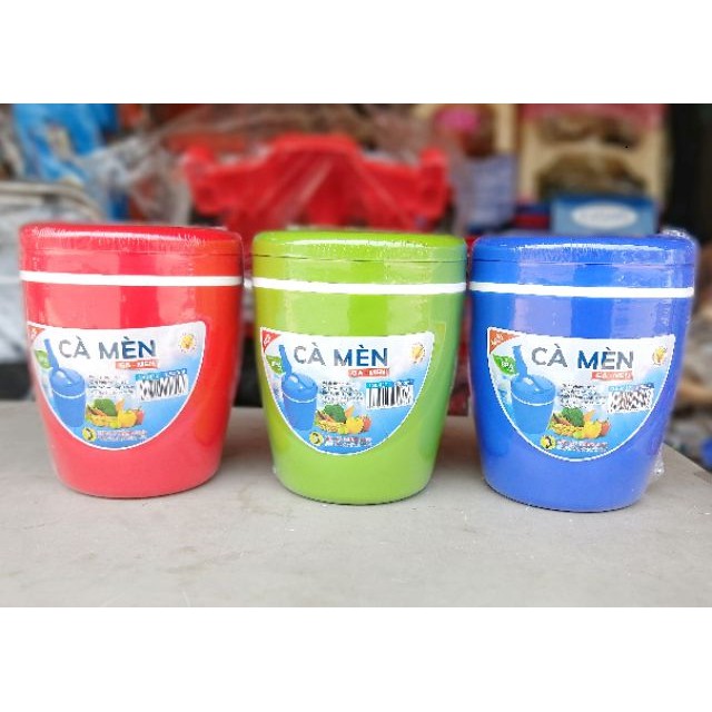 CÀ MÈN NHỰA 2 LỚP Hộp đựng cơm giữ nhiệt 2 ngăn-Cà mên - Camen giu nhiet 2 ngan Dung tích: 1500ml