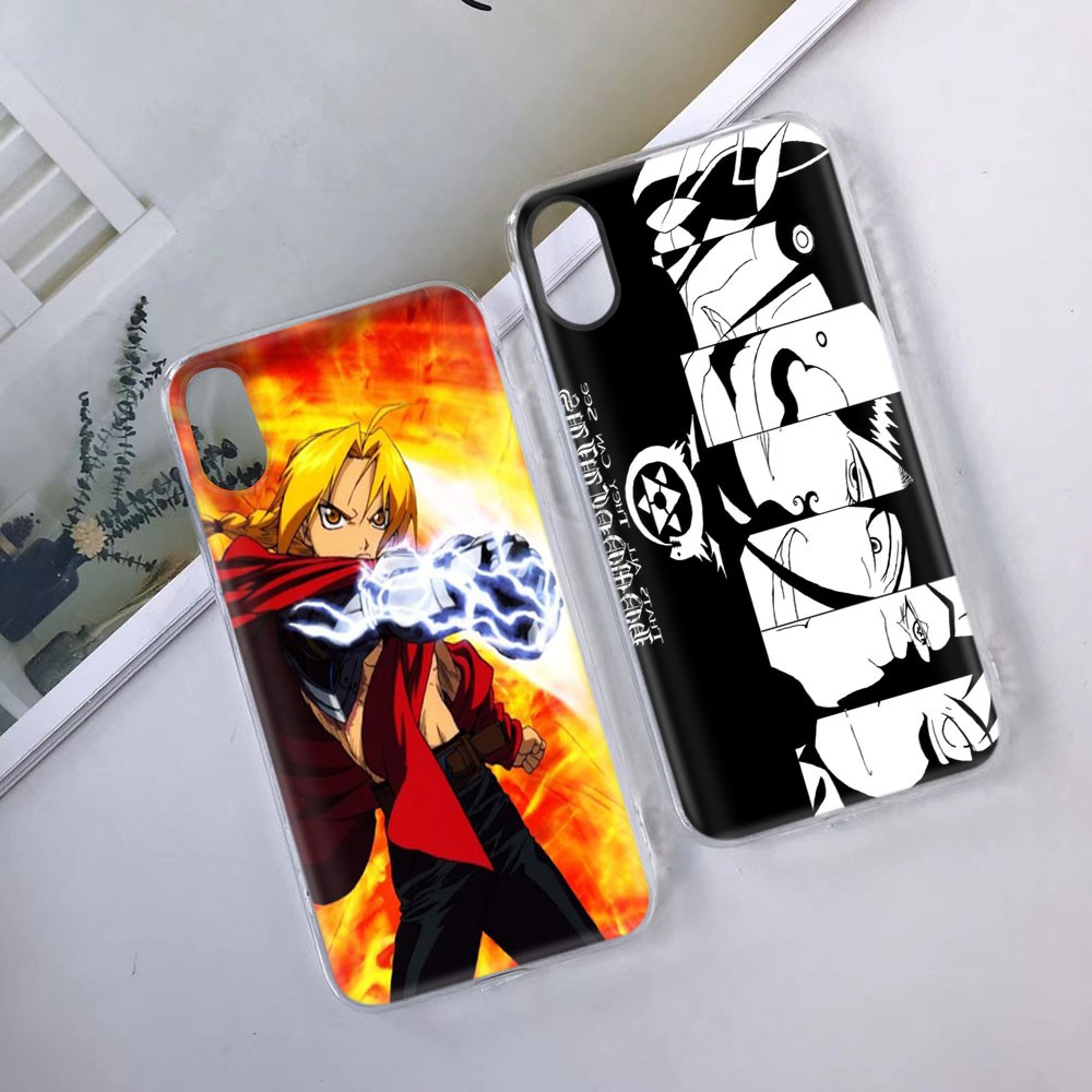 Ốp Điện Thoại Trong Suốt Họa Tiết Fullmetal Alchemist Brotherhood Cho Motorola Moto G4 G5 Plus G5S G6 Z3 Play Tb29