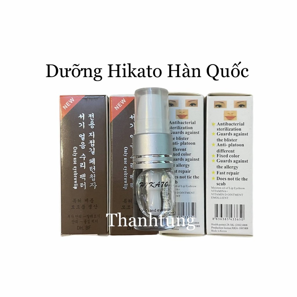 Dưỡng Hikato Hàn Quốc kháng khuẩn, chống sẹo, dưỡng mày , môi sau xăm