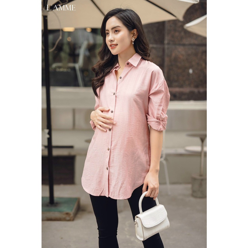 Áo bầu công sở thiết kế Aidenshop áo sơ mi bầu đẹp thu đông