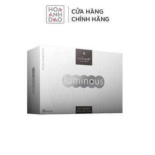Viên uống trắng da, chống lão hóa và chống nắng cà chua trắng Sakura Luminous
