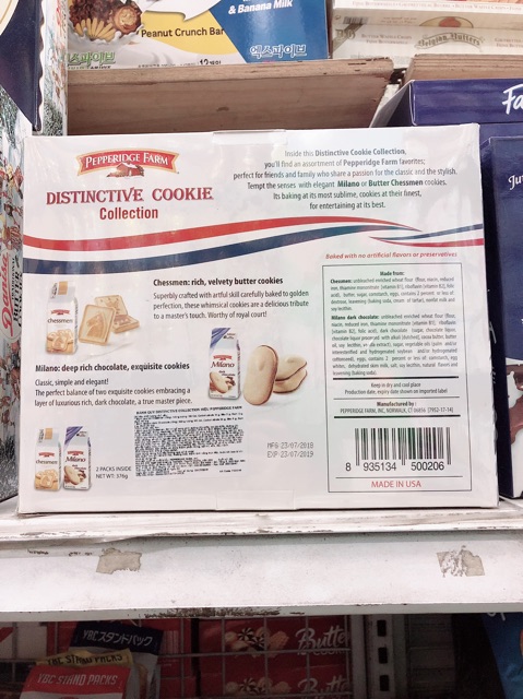 Bánh quy Distinctive Cookie hiệu Pepperidge Farm 376g