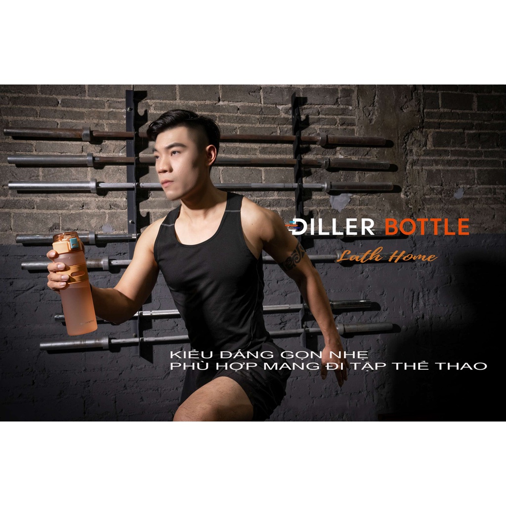 Bình nước thể thao Diller DB 010 có ống hút