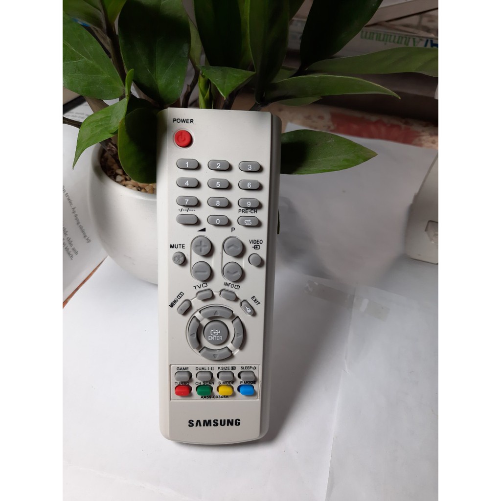 Điều khiển tivi Samsung loại dầy cong cổ ngày xưa - tặng kèm pin - Remote tivi samsung CRT chất lượng tốt như khiển zin