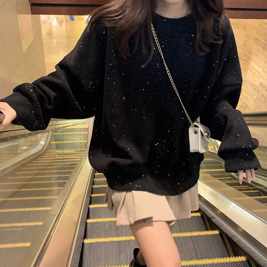 ÁO SWEATER KIM SA ULZZANG NỈ DÀI TAY