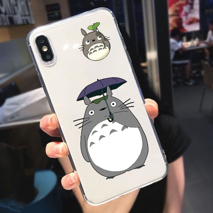 For IPhone 13 Pro Max Case Totoro Cute Cartoon Clear Casing IP 13 12 11 Pro Max 6 6s 7 8 Se3 2022 3th