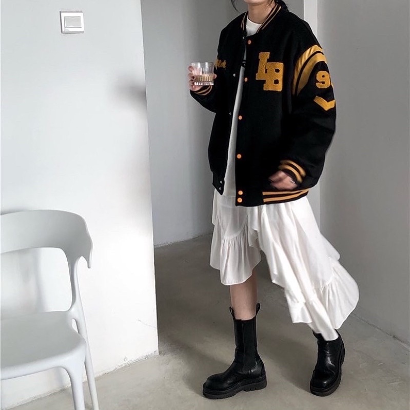 Áo khoác bomber LB nỉ chần bông