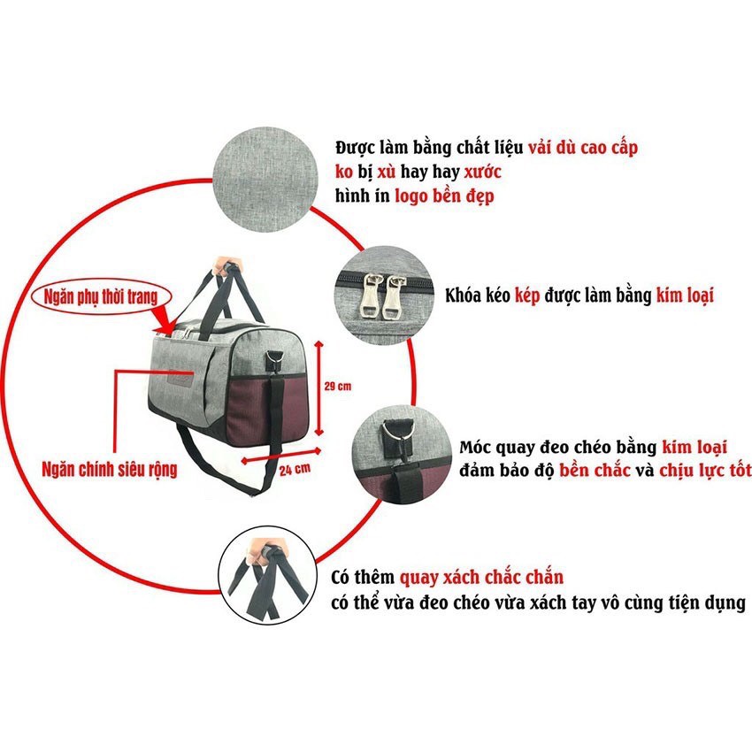 Túi Thể Thao Du Lịch Cho Nam Và Nữ TL332