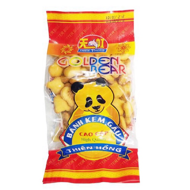 Thùng 20 Gói Bánh Gấu Nhân Kem Thiên Hồng 130gr