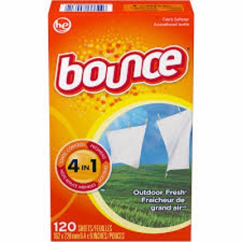 Giấy Thơm Bounce Outdoor Fresh 4in1 (120 tờ)