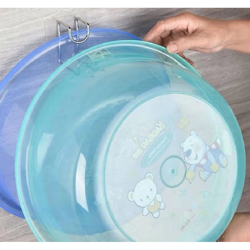 Combo 2 Móc treo thau chậu dán tường bằng thép - BX2736