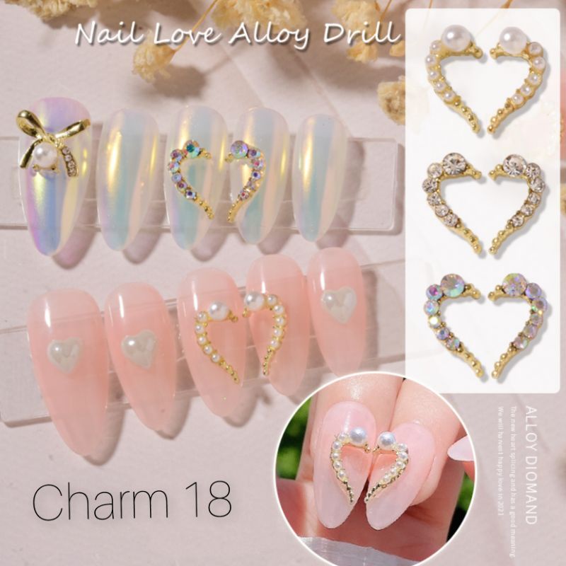 Charm nail ,charm đính móng cao cấp gắn đá siêu sáng
